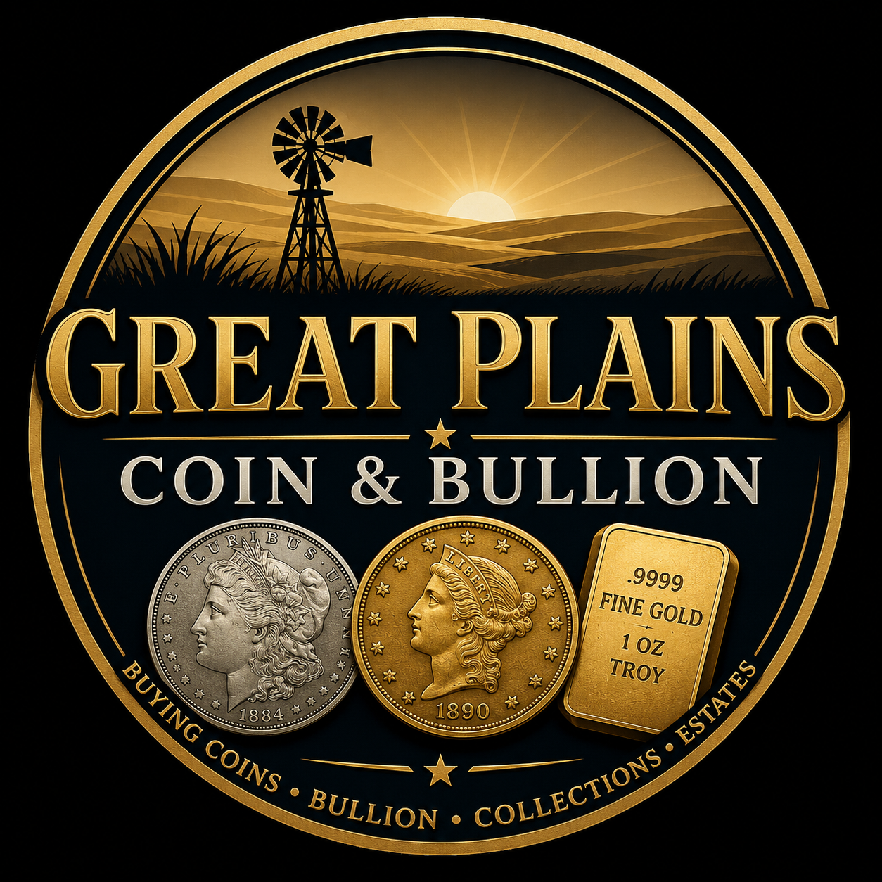 Great Plains Coins & Bullion logo