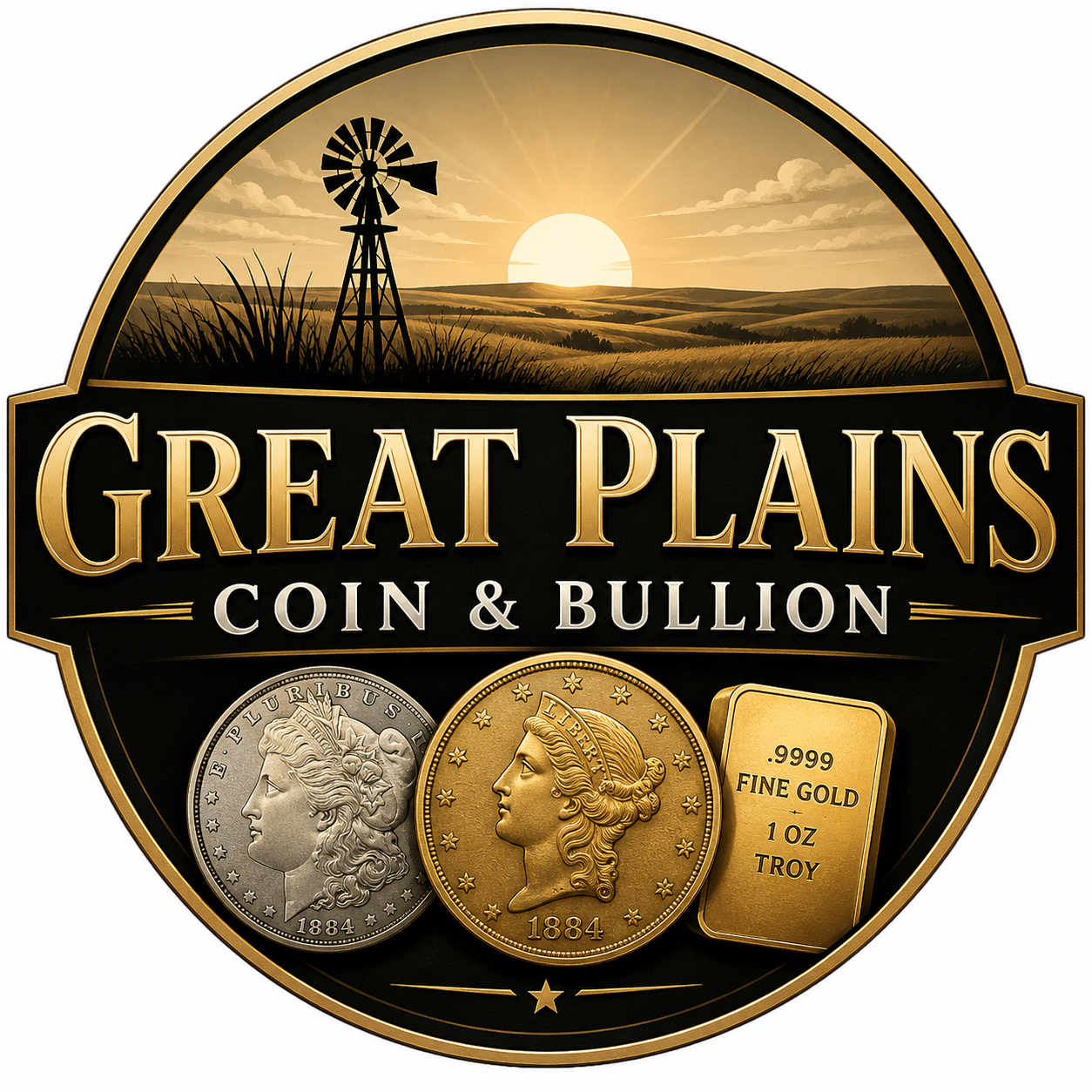 Great Plains Coins & Bullion emblem
